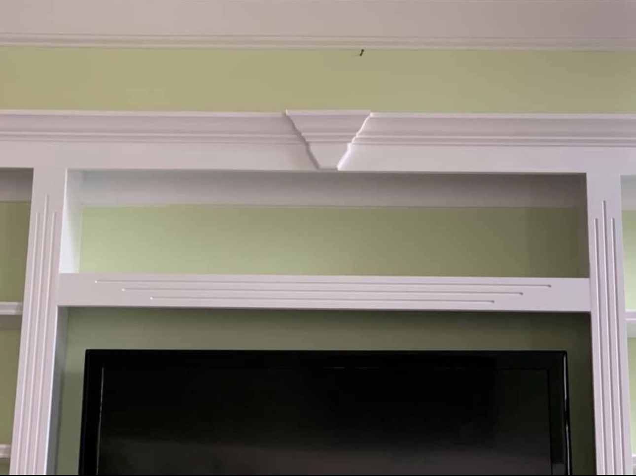 Entertainment center with fluted frame