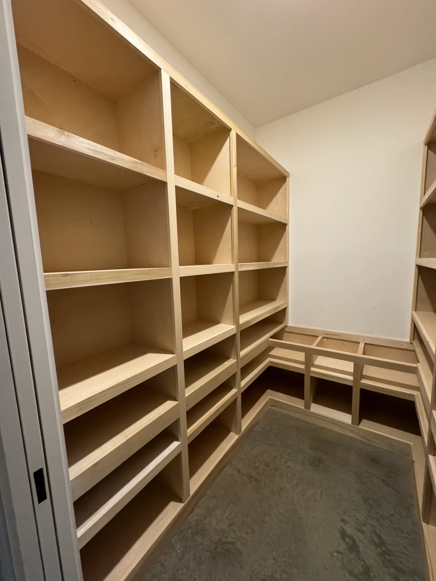 Walk-in pantry left view